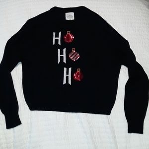 Black Ugly Christmas Sweater Ho Ho Ho